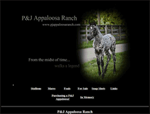 Tablet Screenshot of pjappaloosaranch.com